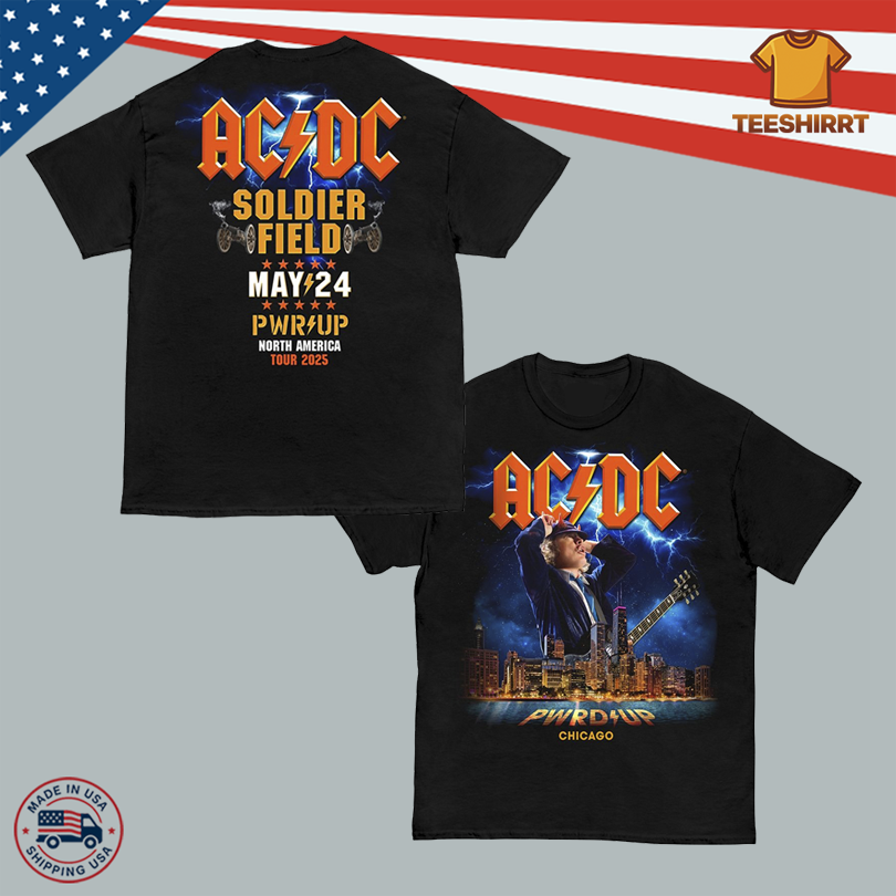 ACDC On May 24, 2025 In Chicago, IL Tour Tee