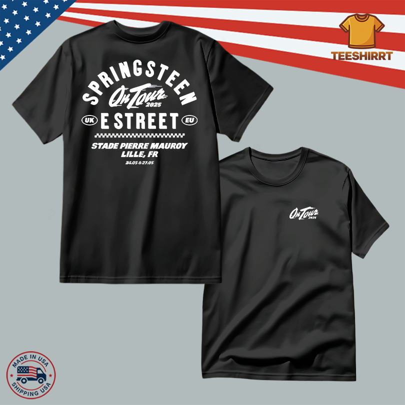 Bruce Springsteen May 27, 2025 Lille, France Tour Tee