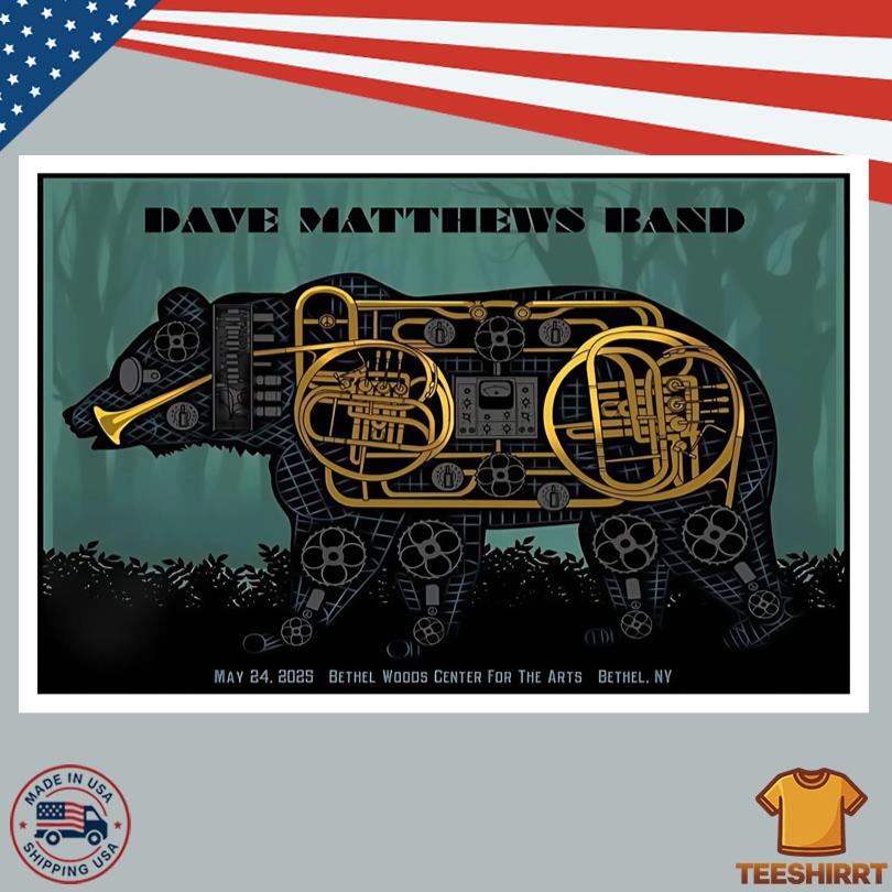 Dave Matthews Band May 24, 2025 Bethel NY Tour Poster