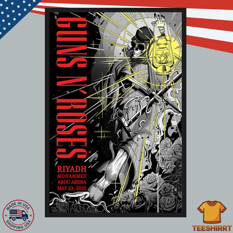 Guns N Roses May 23 2025 Kingdom Arena Riyadh Saudi Arabi Poster