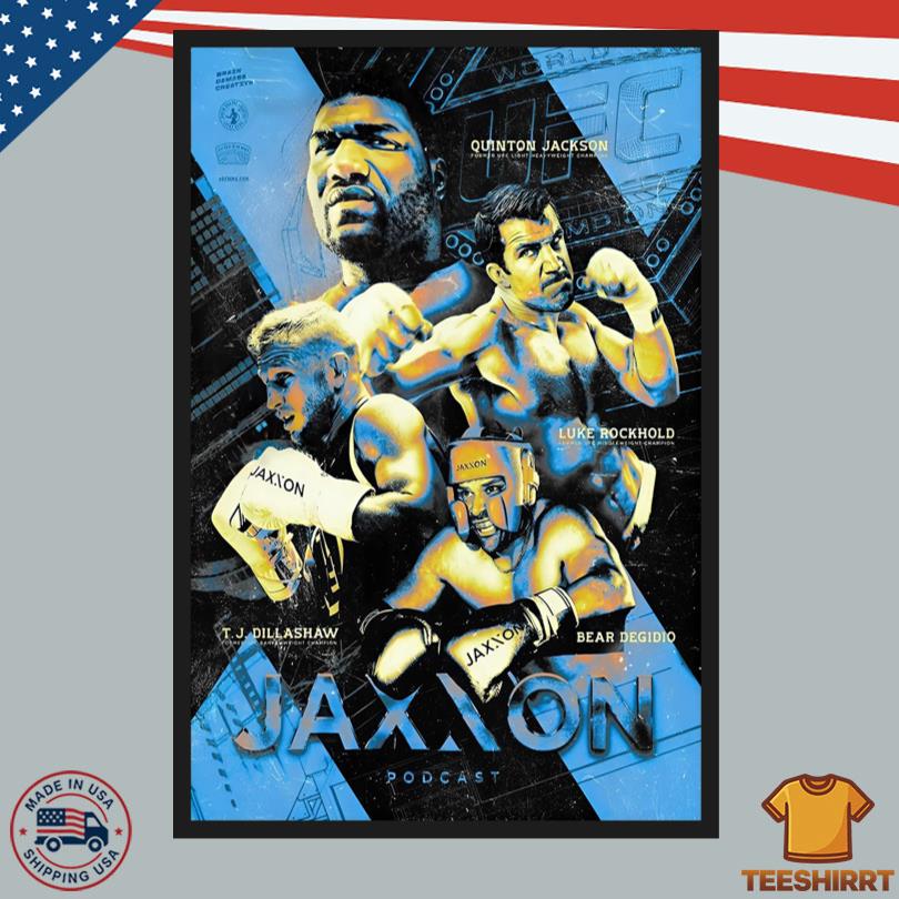 JAXXON UFC Poster Rampage Jackson X Luke Rockhold X T.J. Dillashaw