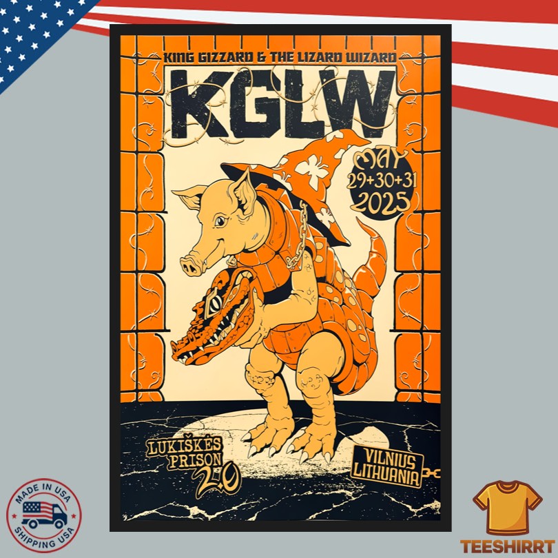 King Gizzard & The Lizard Wizard Lukiškės Prison 2.0 May 29, 2025 Show Poster