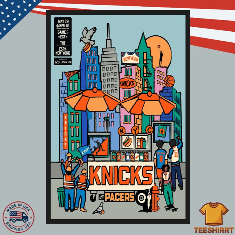 Knicks vs Pacers May 29 2025 Madison Square Garden New York NY Poster