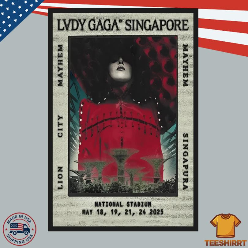 Lady Gaga National Stadium Singapore Tour 2025 Poster