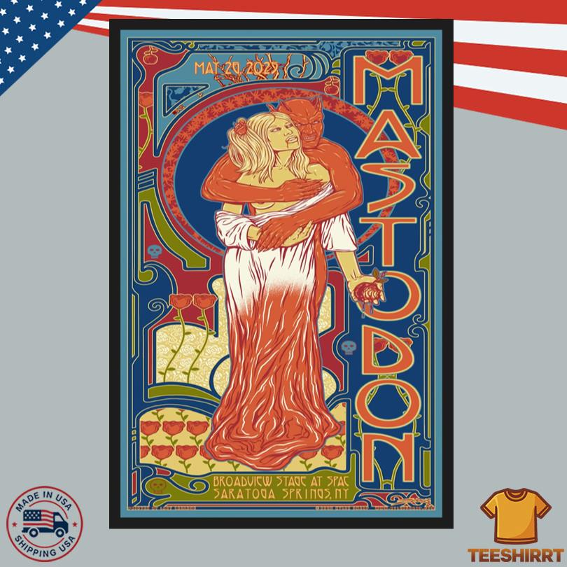Mastodon May 26, 2025 Saratoga Springs, NY Tour Poster 