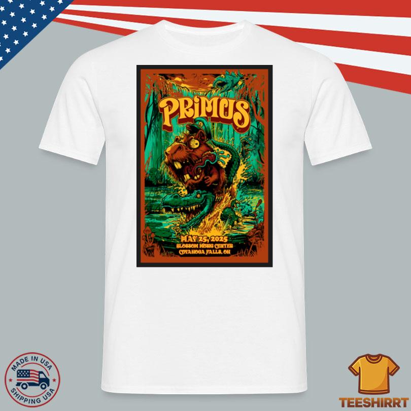 May 25 2025 Blossom Music Center Cuyahoga Falls OH Primus Poster