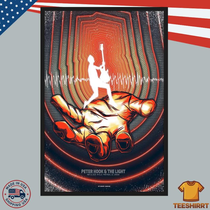 Peter Hook & The Light May 22 2025 Mtelus Montreal Canada Poster