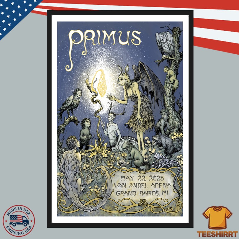 Primus At Van Andel Arena On May 28, 2025 Show Poster