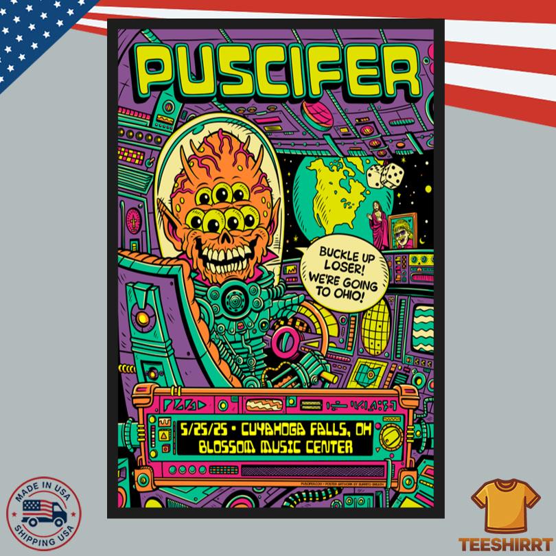 Puscifer May 25, 2025 Cuyahoga Falls, OH Tour Poster