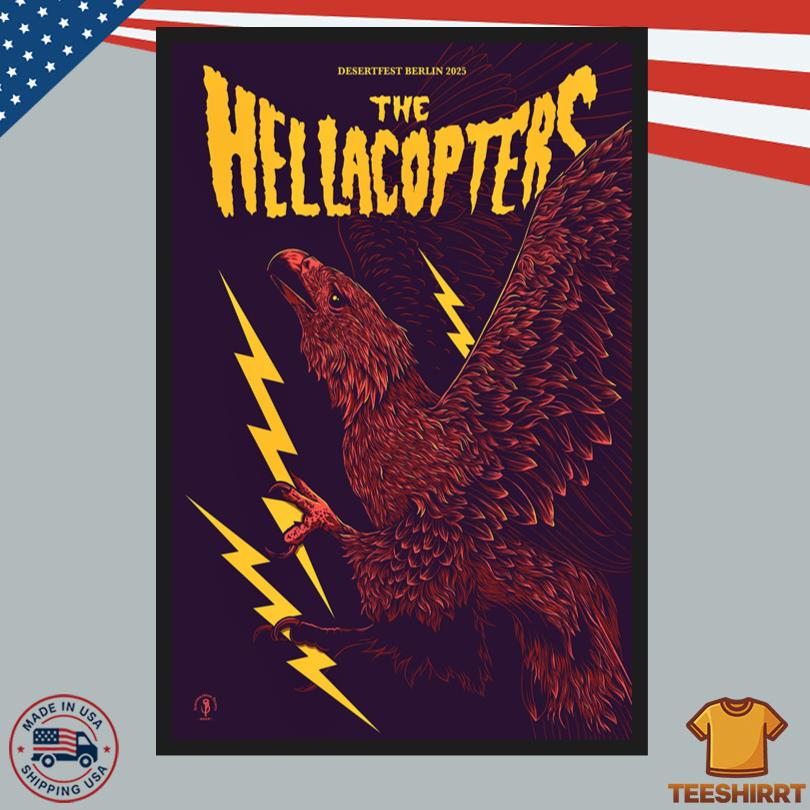 The Hellacopters Band Desertfest Berlin Tour Poster