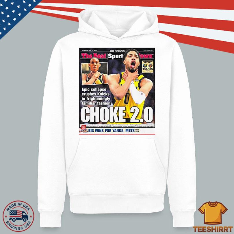 Tyrese Haliburton Choke 2.0 NY Post big wins for Yankees Mets shirt