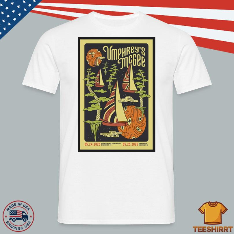 Umphreys McGee May 24 2025 Greenfield Lake Amphitheater Wilmington NC Poster