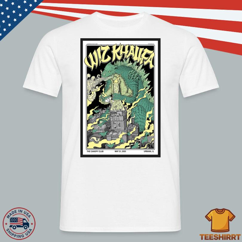 Wiz Khalifa May 21, 2025 Canopy Club Urbana, IL Tour Poster