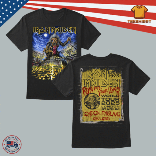 Iron Maiden Merch London UK June 28 2025 Shirts