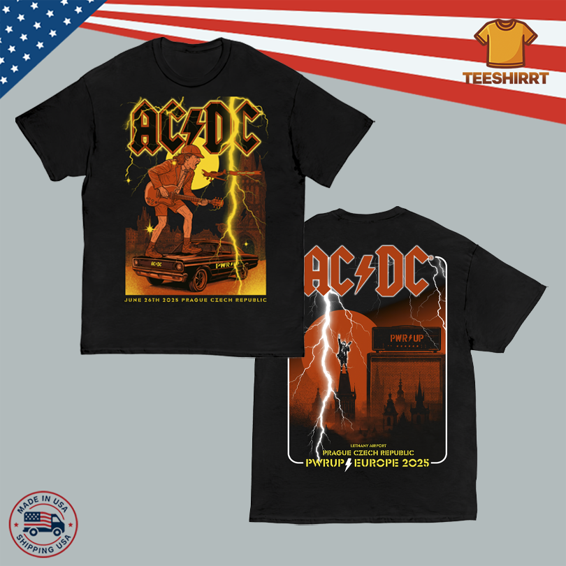 ACDC 2025 Tour Shirt Prague Airport Letnany