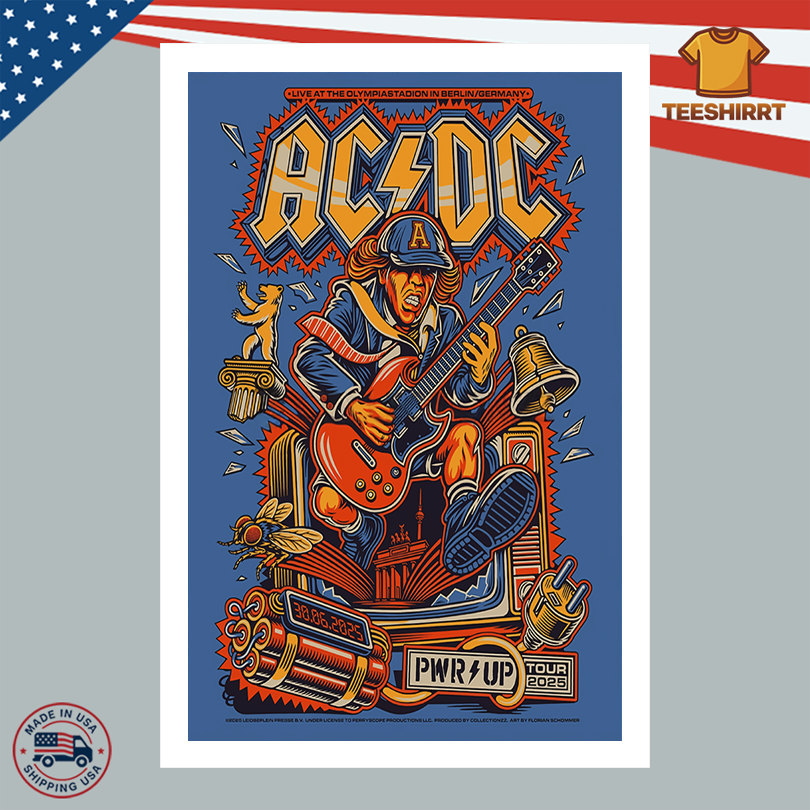 ACDC Tour Poster June 30 2025 In Berlin Germany