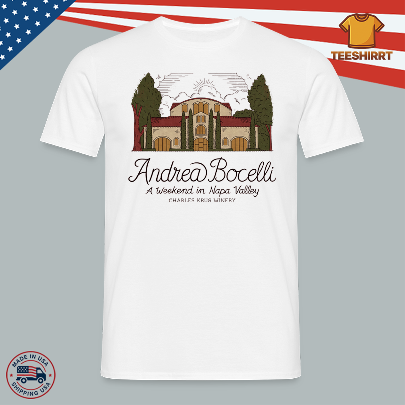 Andrea Bocelli 2025 Charles Krug Winery Poster Shirt