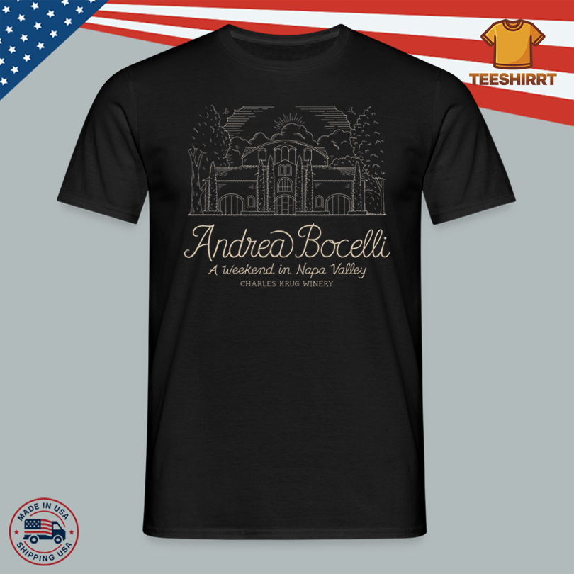 Andrea Bocelli Tour Merch 2025 In St. Helena, CA Tee