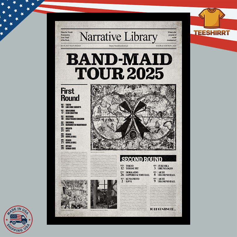 Band Maid Merch Tour 2025 Poster