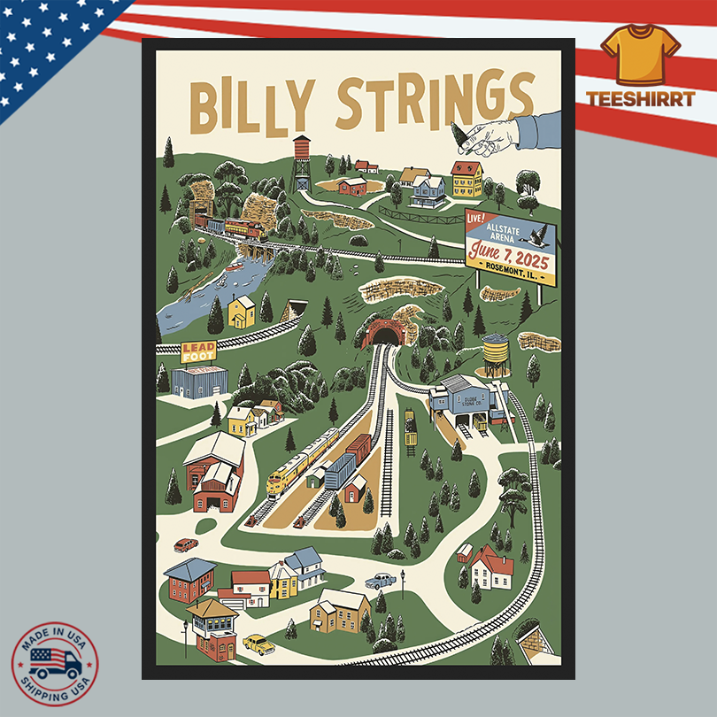 Billy Strings Jun 7 2025 Allstate Arena Rosemont IL Poster