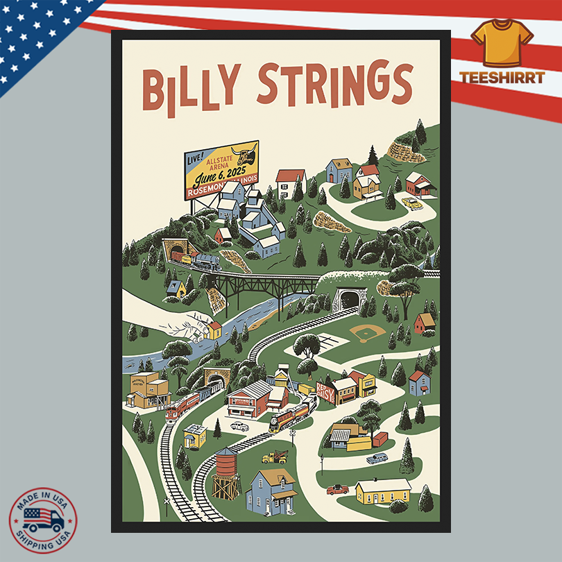 Billy Strings On June 6, 2025 In Rosemont, IL Tour Poster