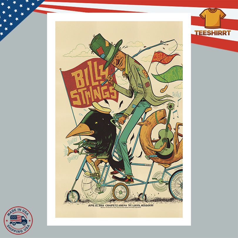 Billy Strings Tour Poster June 13 2025 In St Louis MO