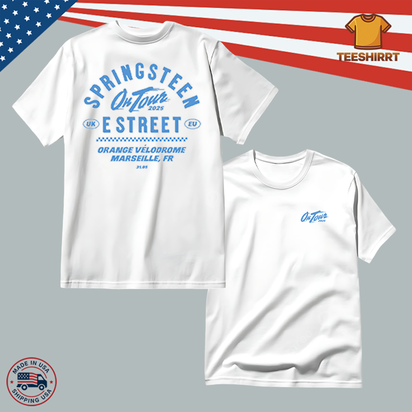 Bruce Springsteen And E Street Band 2025 Marseille France Tour Shirt
