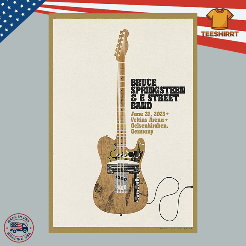 Bruce Springsteen Merch Gelsenkirchen Germany June 27 2025 Poster