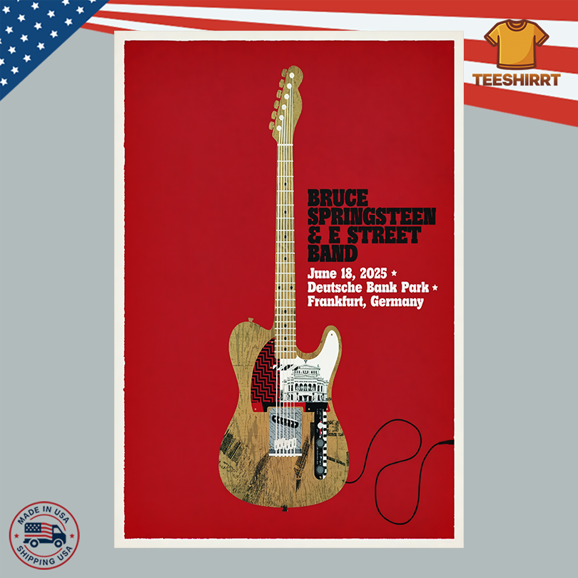 Bruce Springsteen Tour Poster June 18, 2025 In Frankfurt, Germany