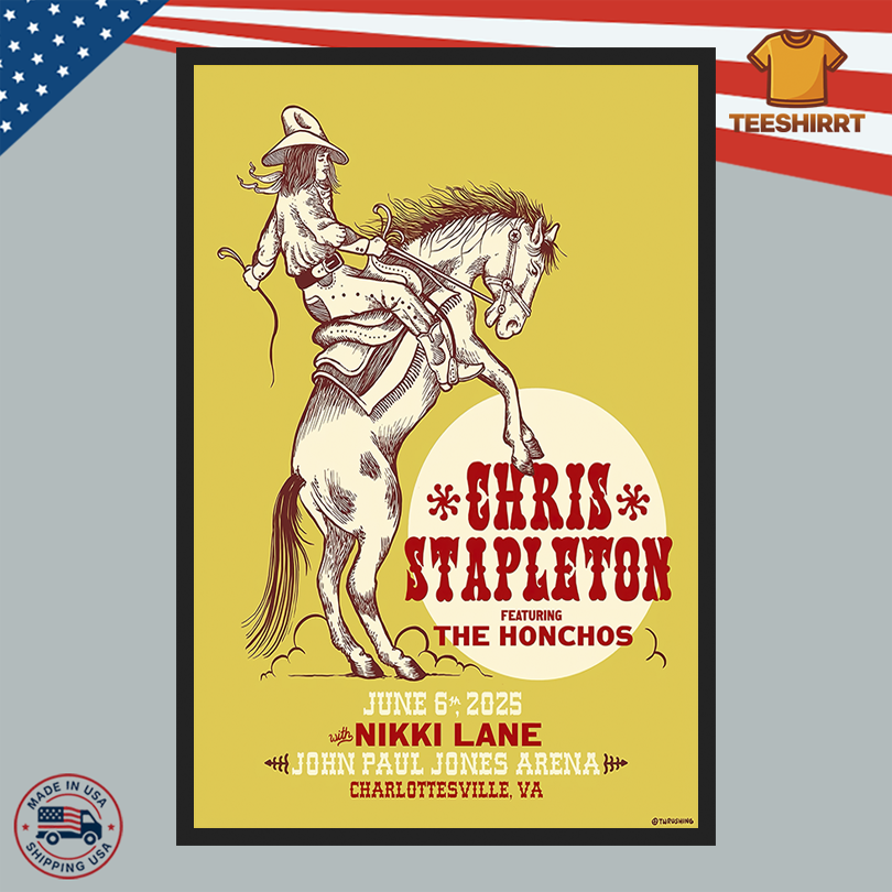 Chris Stapleton John Paul Jones Arena In Charlottesville VA Jun 6 2025 Poster