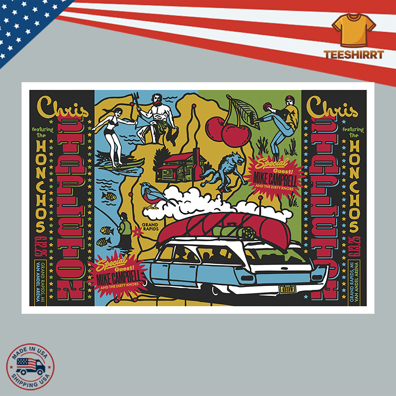 Chris Stapleton June 12-12-13 2025 Grand Rapids MI Event Poster