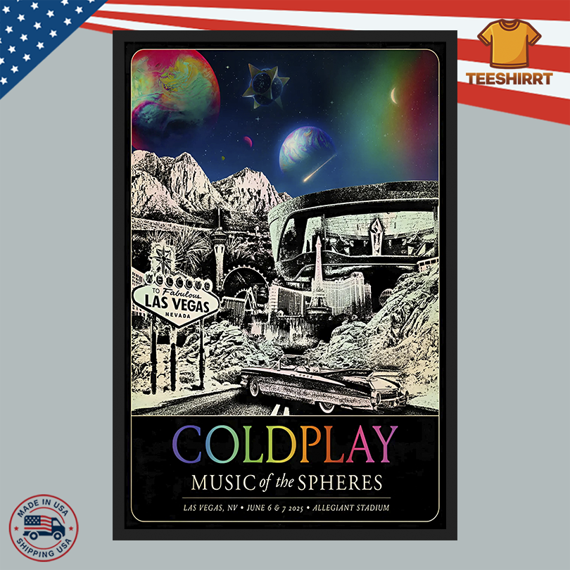 Coldplay At Allegiant Stadium Jun 6, 2025 Poster
