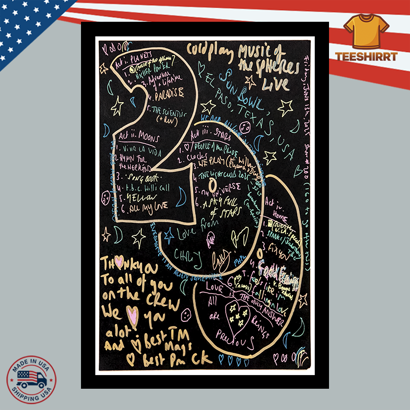 Coldplay Chris Martins Special Setlist For Show 200 Poster
