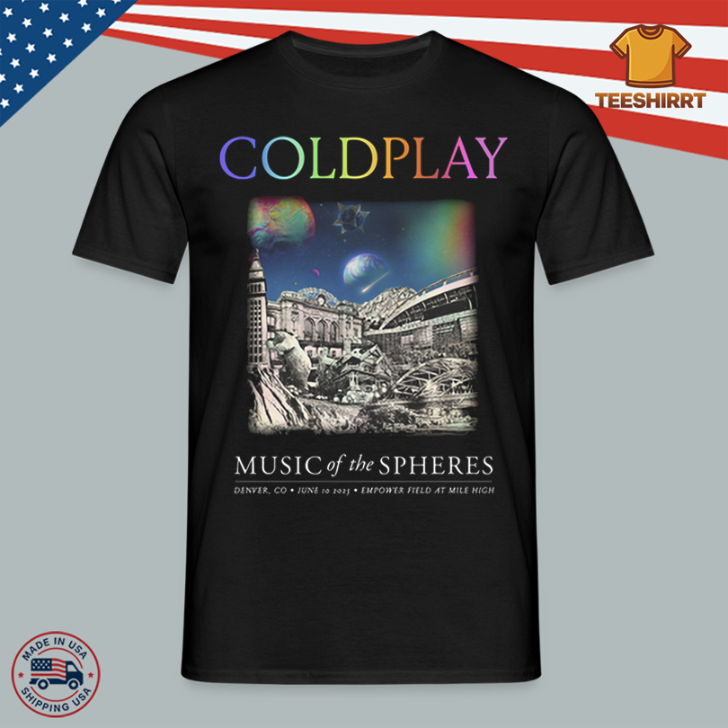 Coldplay June 10, 2025 Denver, CO Tour Shirt