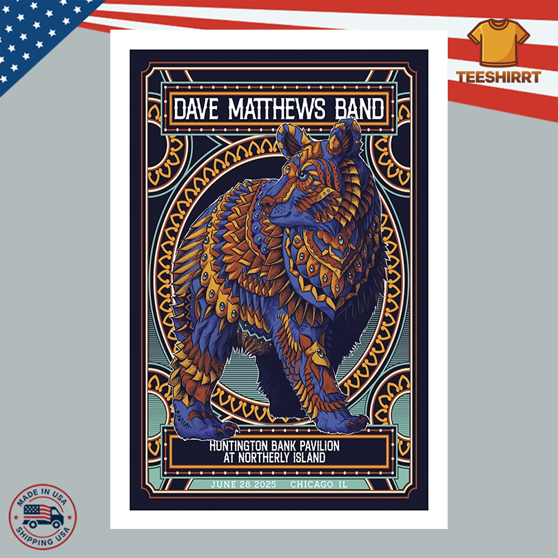 Dave Matthews Band Tour Poster June 28 2025 In Chicago IL
