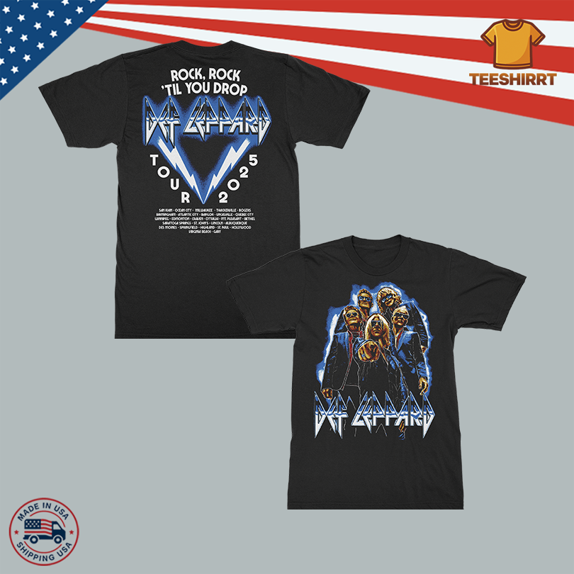 Def Leppard Band Shirt Summer Tour 2025 Rock Rock