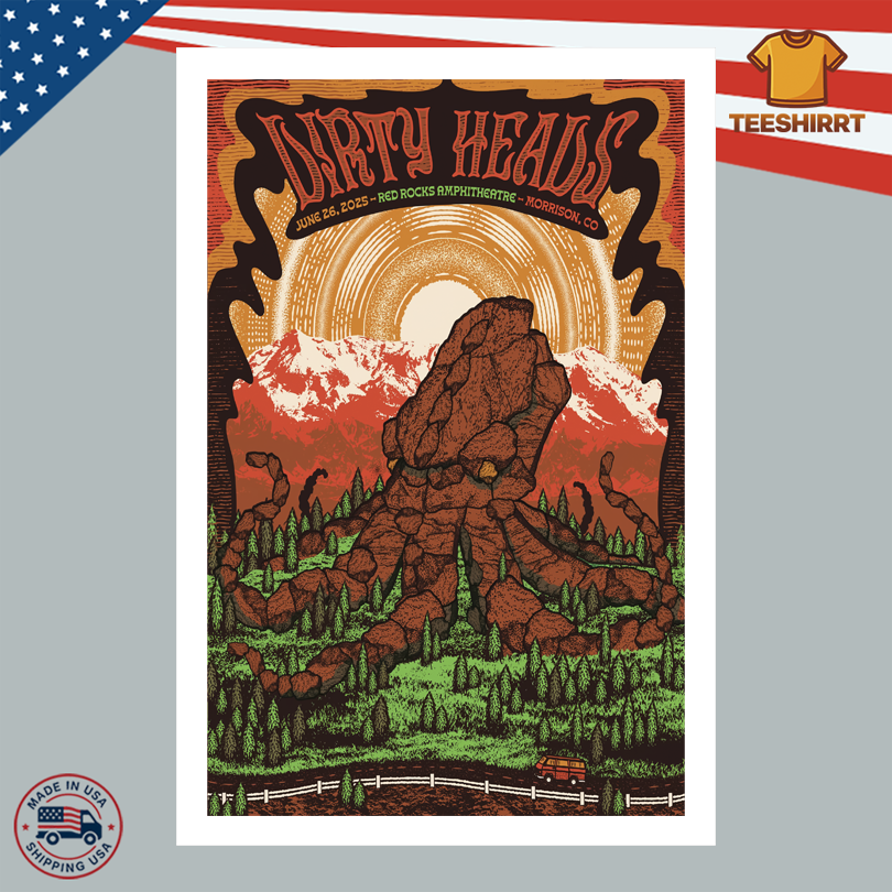 Dirty Heads Red Rocks Morrison CO 06.26.2025 Poster