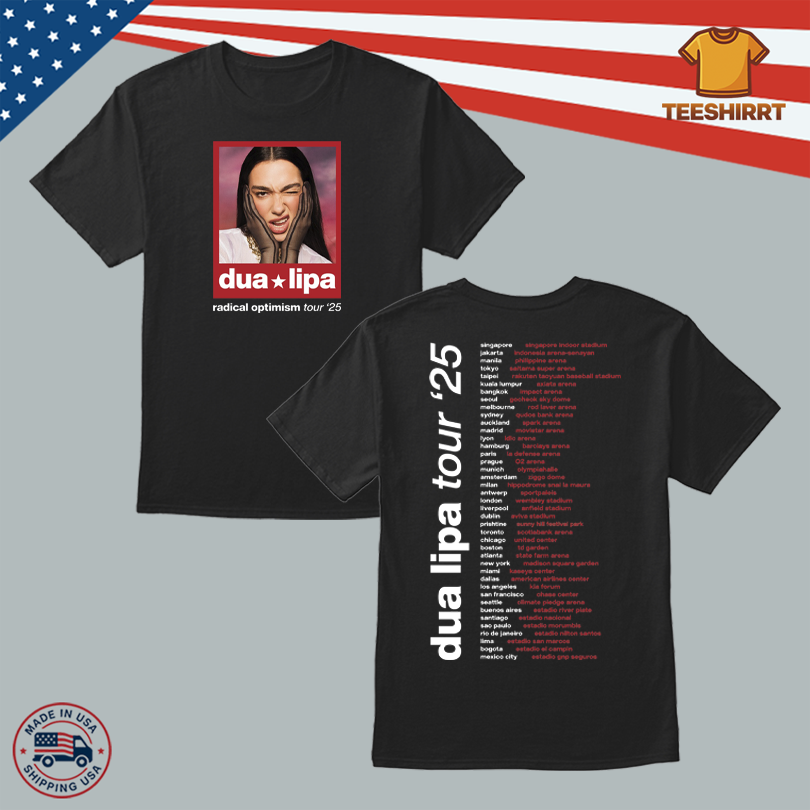 Dua Lipa Shop Photo Dated Tour T-Shirt