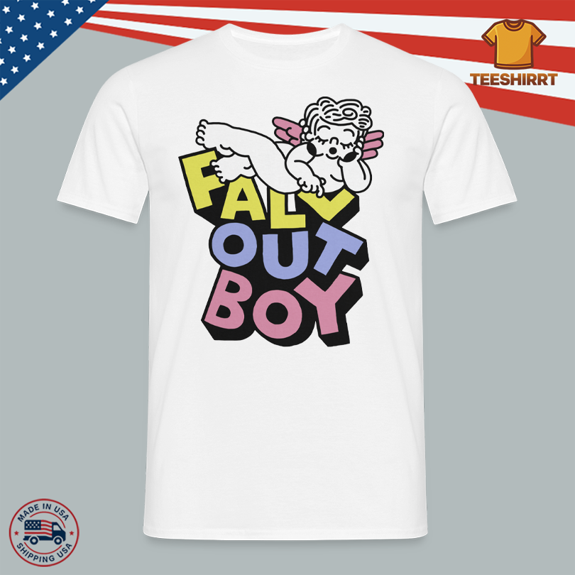 Fall Out Boy Summer merch Sleepy Angel Logo Shirt
