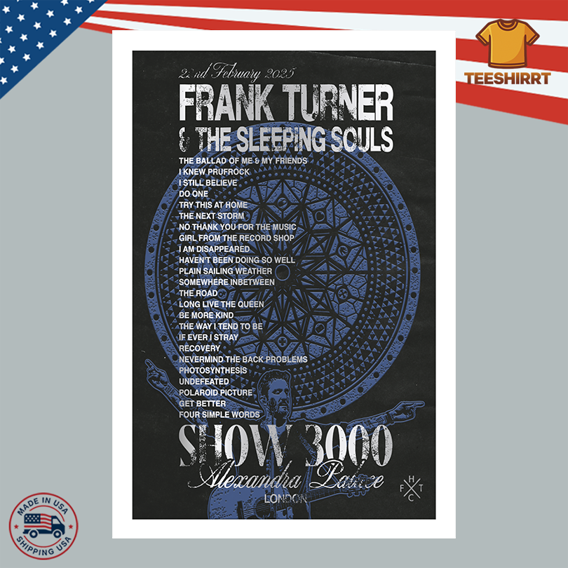 Frank Turner Live At Alexandra Palace Show 3000 Poster
