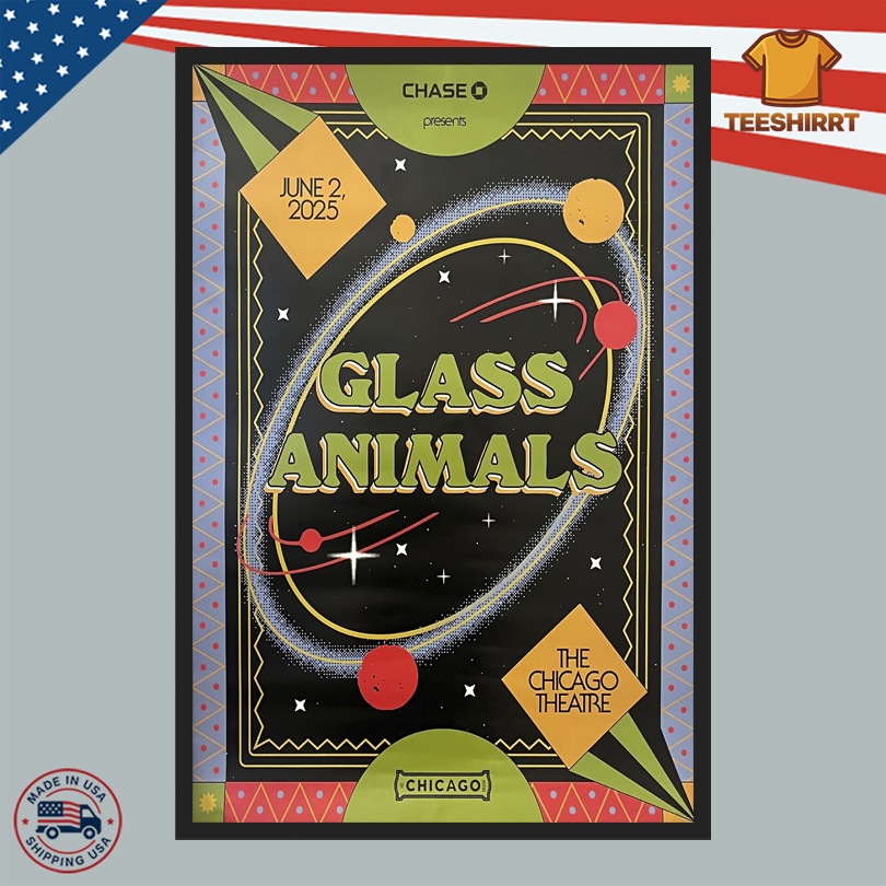 Glass Animals At Chicago Theatre Chicago, IL Jun 2, 2025 Poster