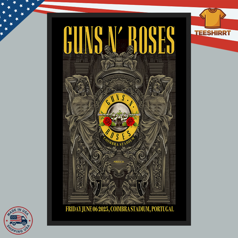 Guns N Roses At Estádio Cidade de Coimbra In Coimbra, Portugal On 06.07.2025 Poster