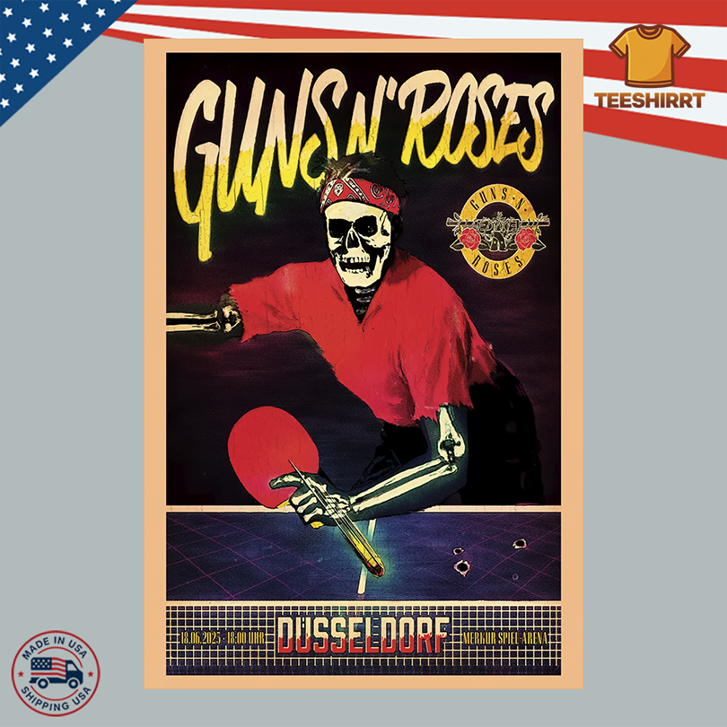 Guns N\' Roses At Merkur Spiel Arena In Dusseldorf Germany On Jun 18 2025 Poster