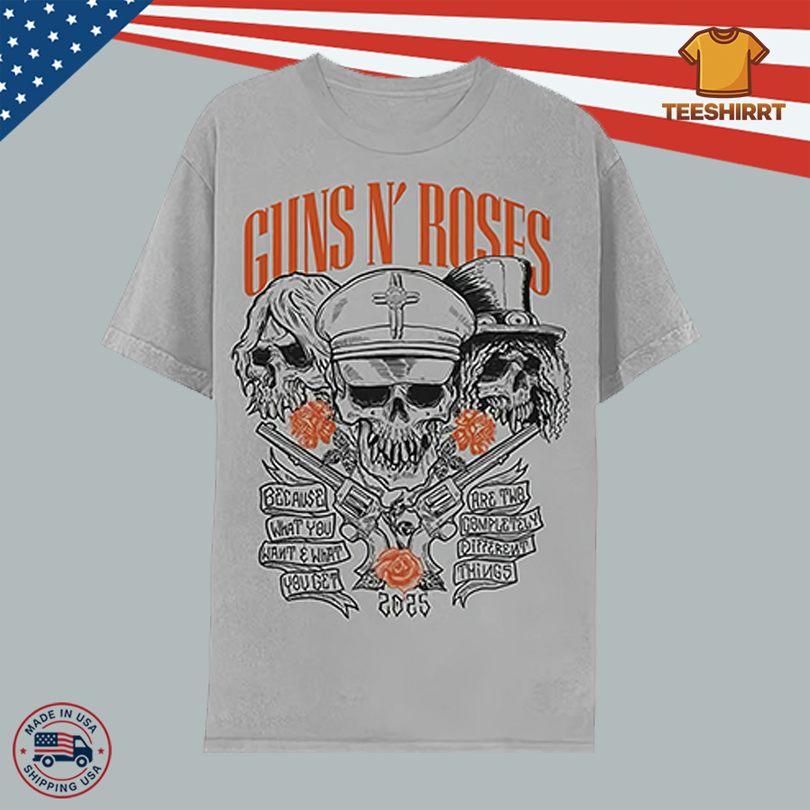 Guns N Roses June 2, 2025 Istanbul, Turkey Tour Shirt