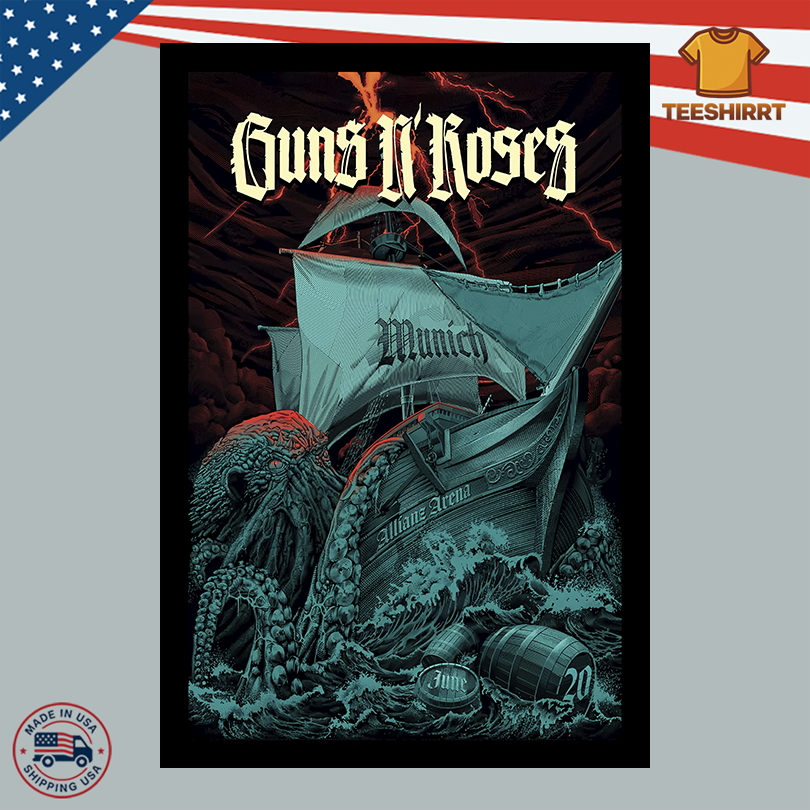 Guns N’ Roses June 20 2025 Allianz Arena Munich, Germany Poster