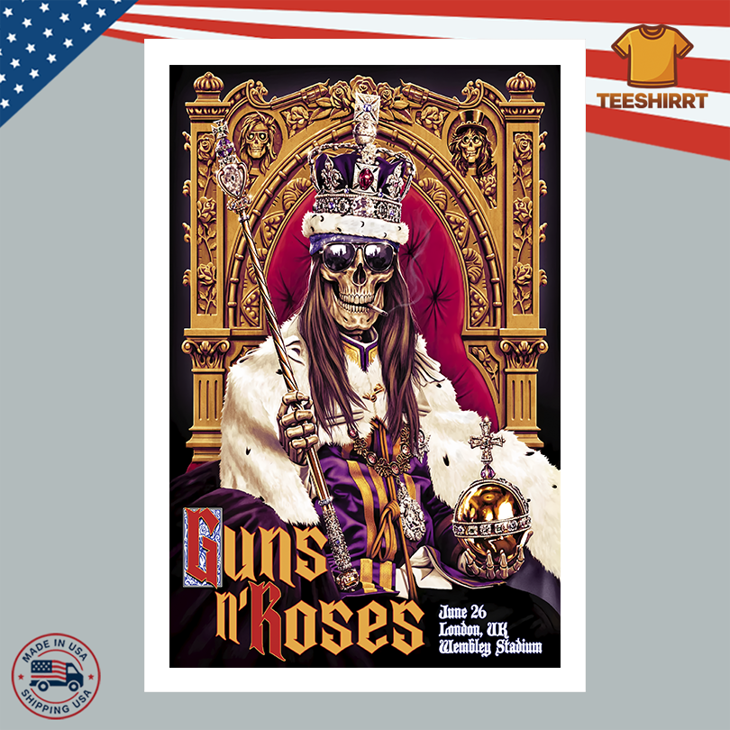 Guns N\' Roses June 26 2025 Wembley Stadium London UK Poster