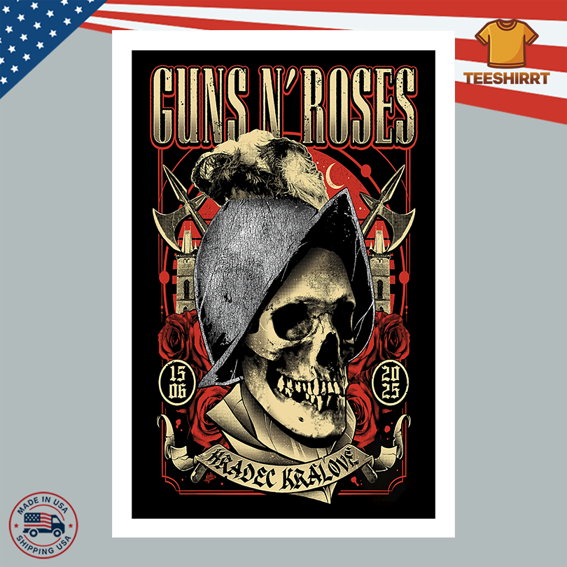 Guns N Roses On June 15 2025 In Hradec Kralove Czechia Tour Poster