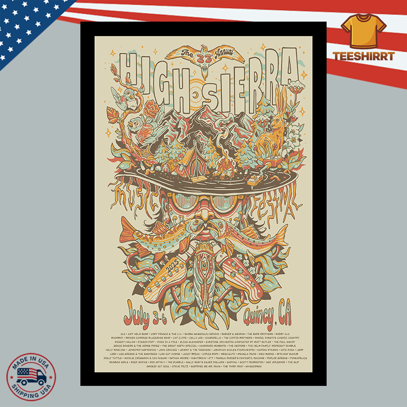 High Sierra Music On July 3-6 2025 Festival Show Poster