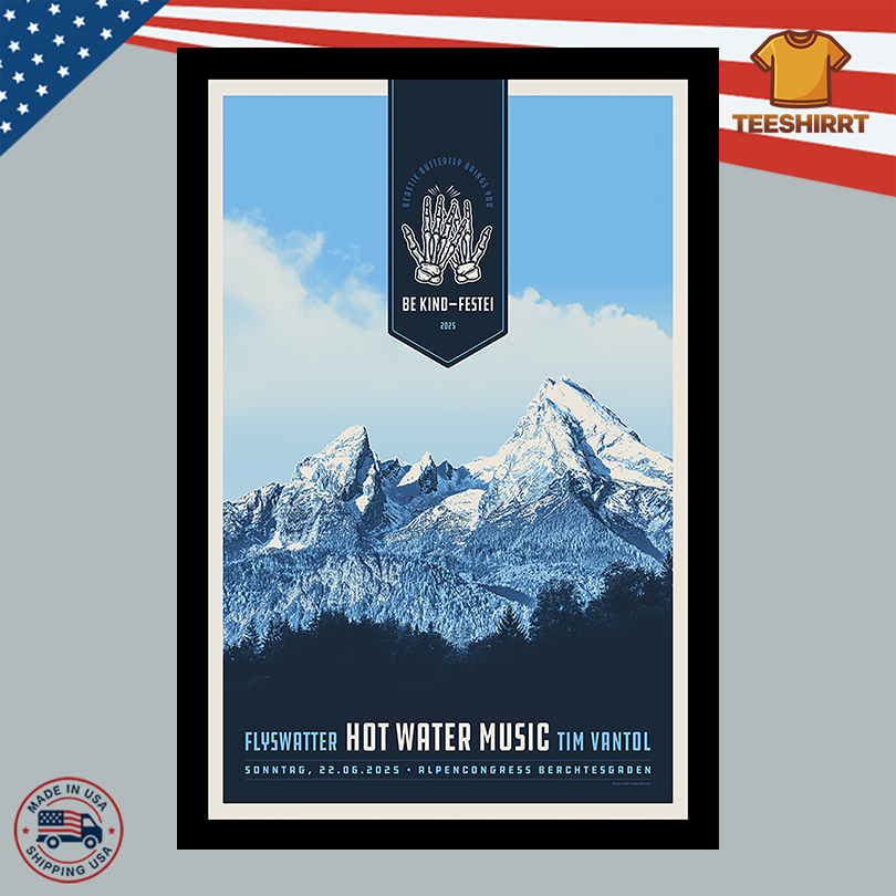 Hot Water Music AlpenCongress Berchtesgaden Germany 06.22.2025 Poster