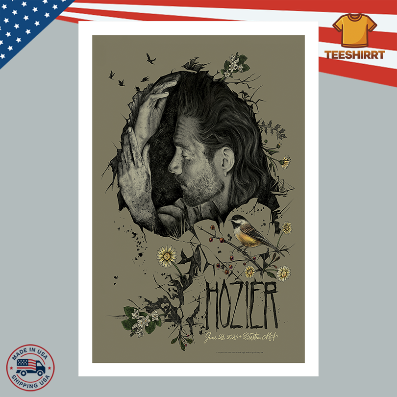 Hozier At Fenway Park In Boston MA On Jun 23 2025 Merch Poster